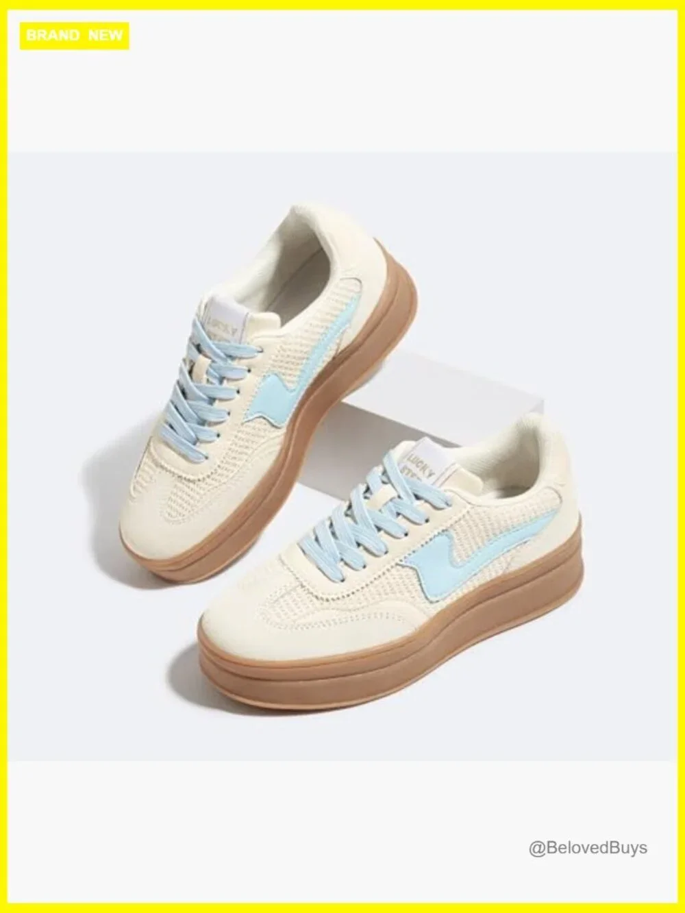 Platform Sneakers with Thick Sole, Suede & Leather Upper, Casual Walking Shoes